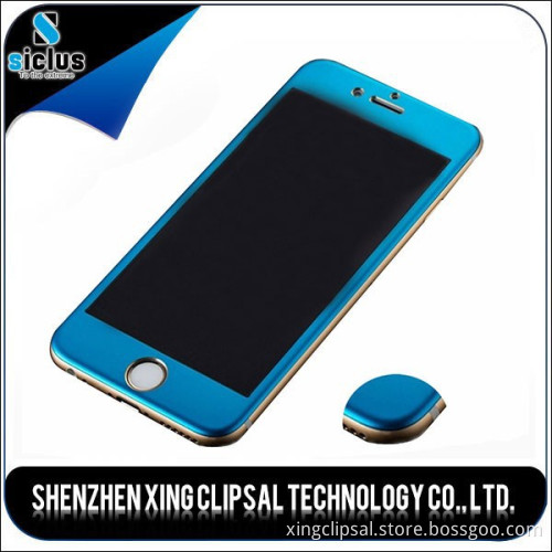 China market of electronic, front glass for smarphone, color tempered glass screen protector for iphone 6 6puls